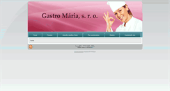 Desktop Screenshot of gastromaria.sk