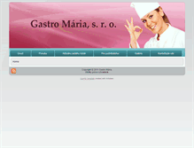 Tablet Screenshot of gastromaria.sk